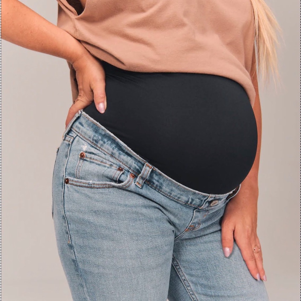 Abercrombie & Fitch maternity ankle straight jeans